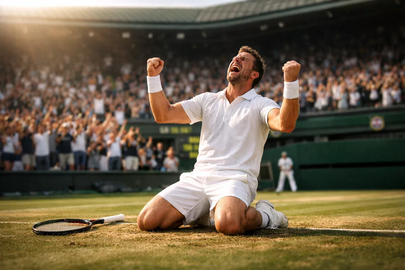 Ungesetzter Tennisspieler feiert Überraschungssieg auf dem Centre Court